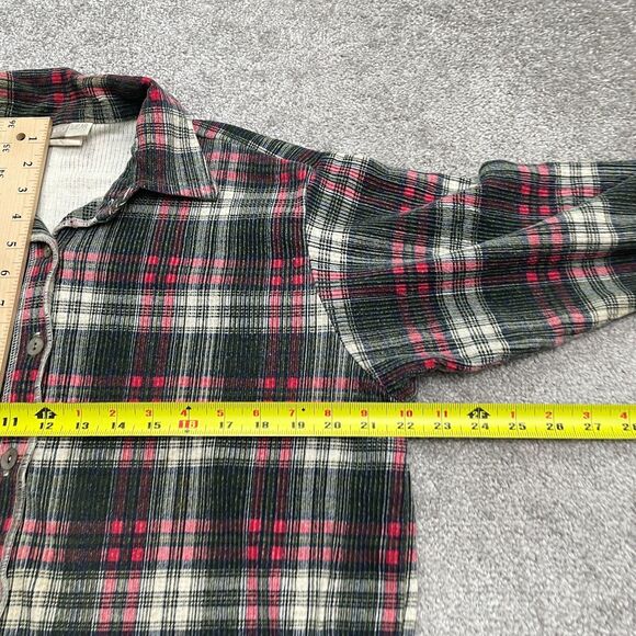Focus Wear Vintage 90's Seersucker Textured Shirt Mens Medium Multi Plaid Cotton - Picture 7 of 12